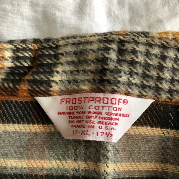 Vintage Frostproof Plaid Cotton Flannel Button Down Shirt Shacket - Picture 11 of 11